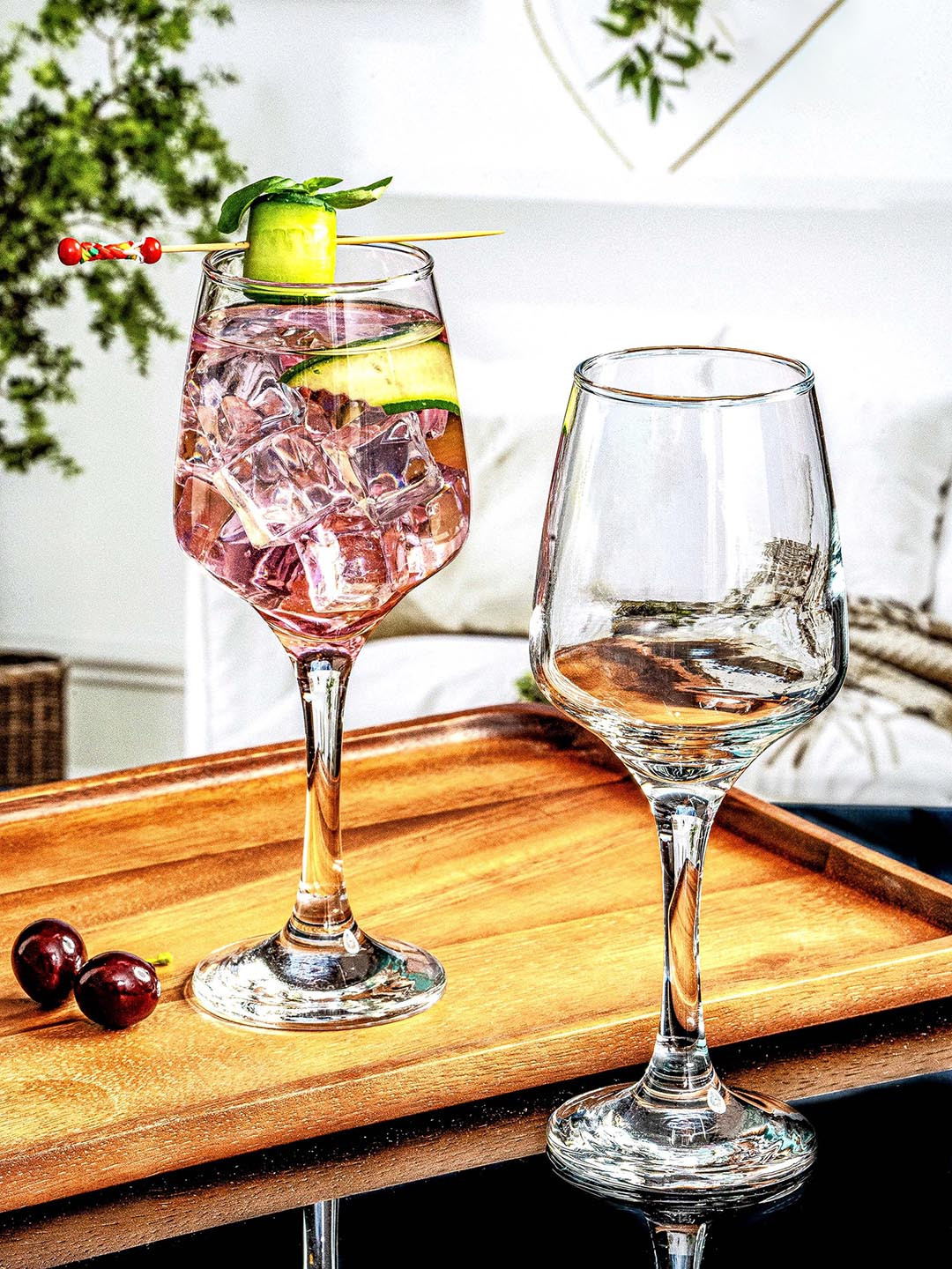 

Roxx Transparent 4 Pieces Dishwasher Safe Wine Glasses 320 ml