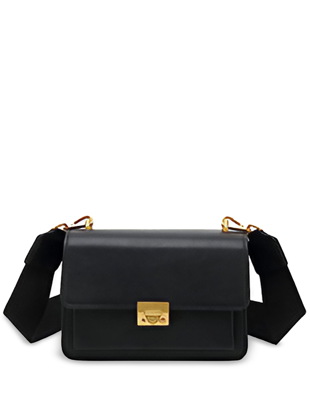 

LA ELLORE Leather Structured Shoulder Bag, Blue