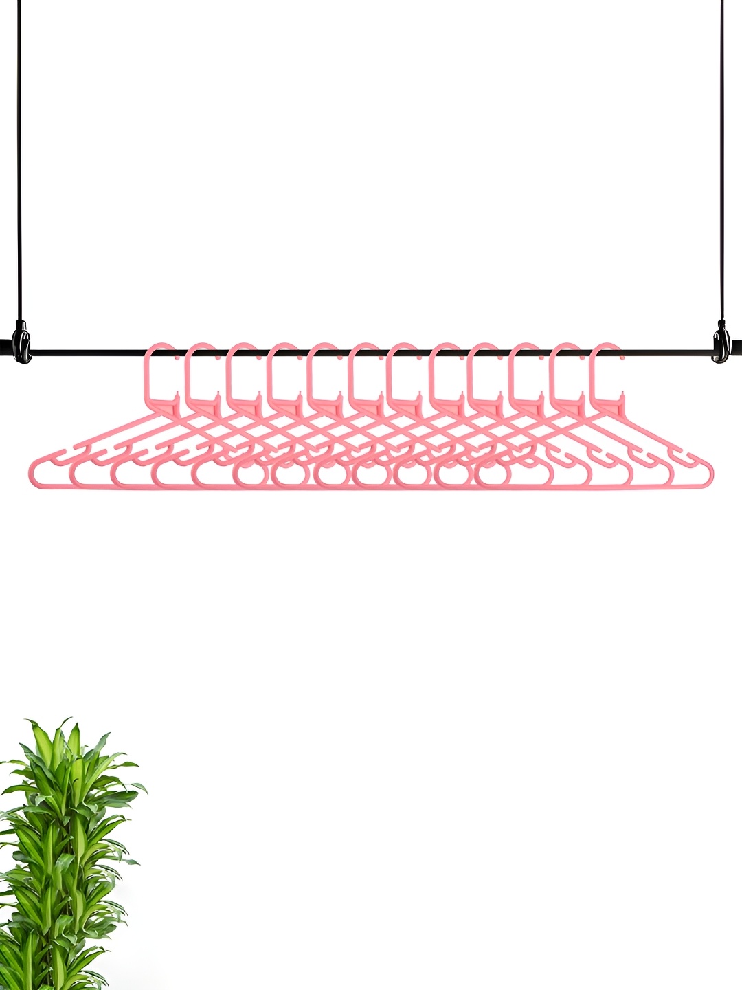 

Kuber Industries Cream12Pieces Clip Hangers, Pink