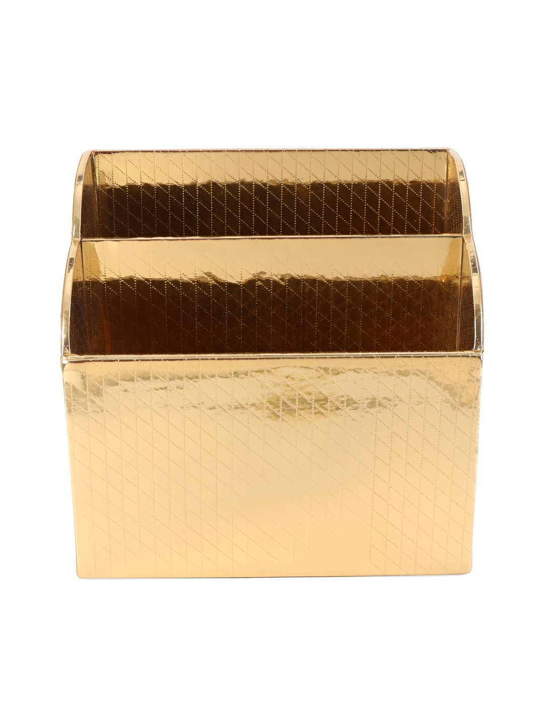 

THE HOME CO. Gold Toned Textured Multi-Utility Organiser