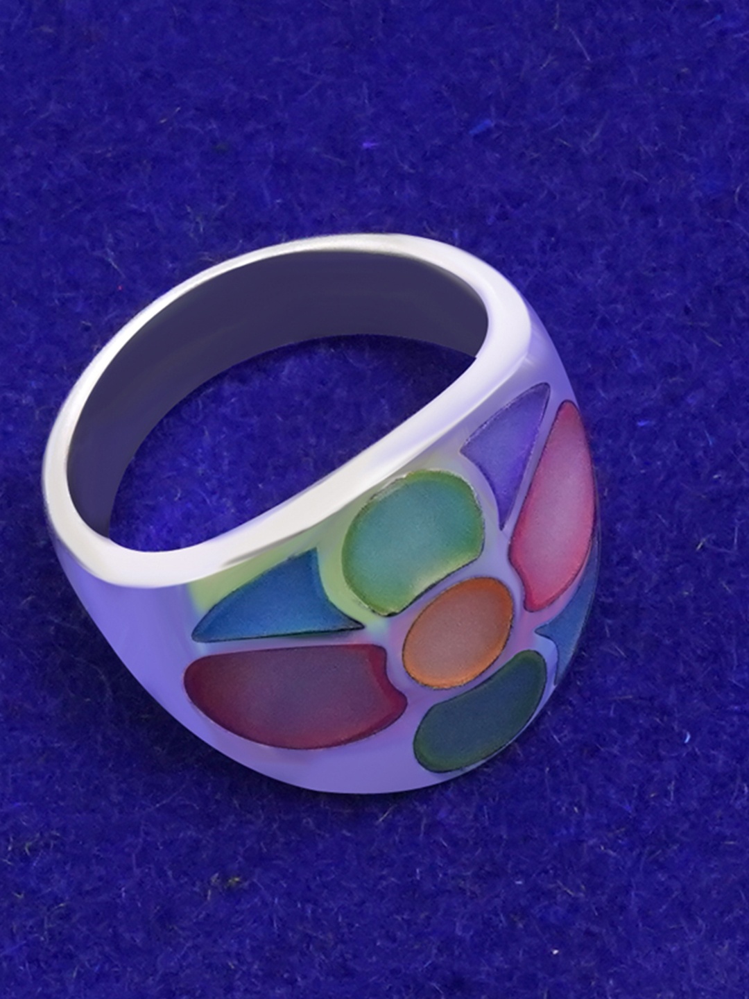

925 SILLER Rhodium-Plated Pure Silver Finger Ring
