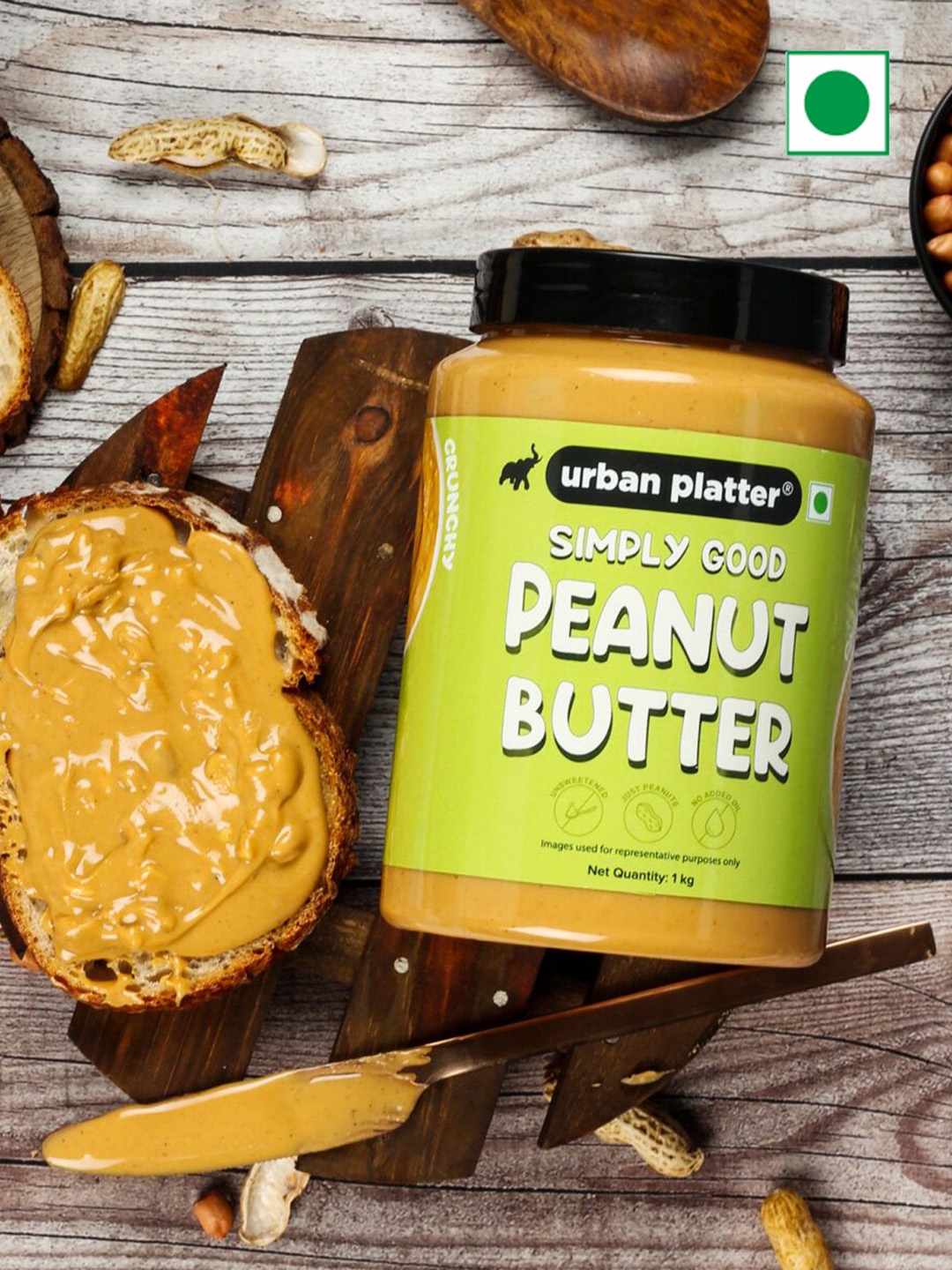 

URBAN PLATTER Peanut Butter - 1Kg, Beige