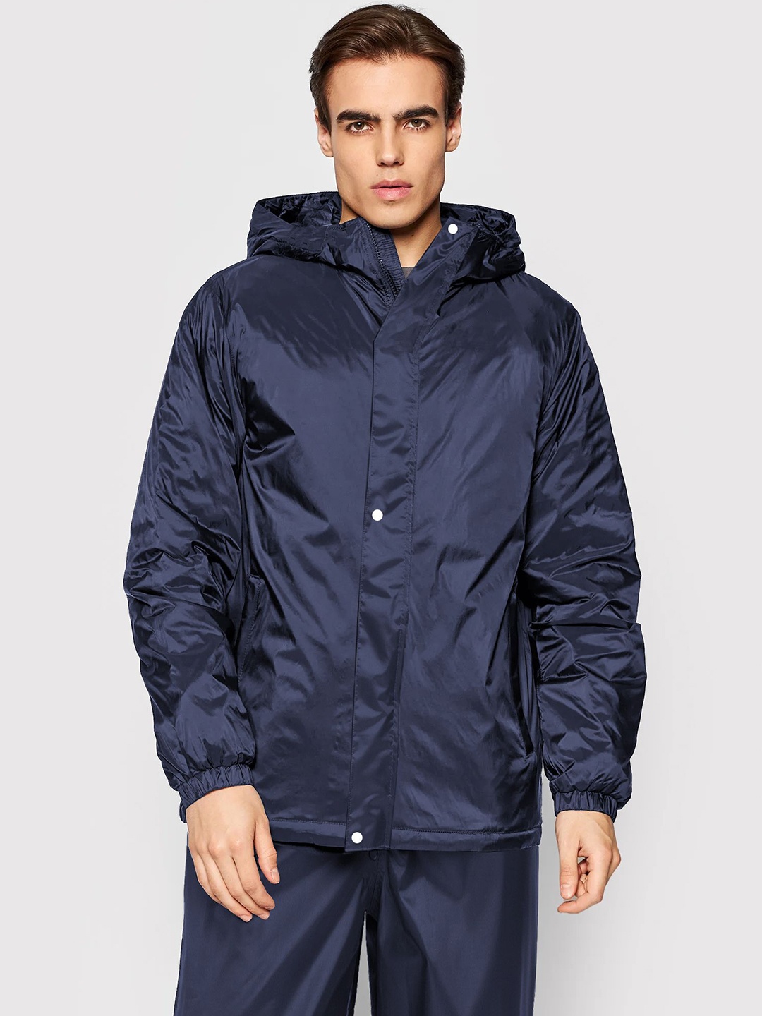 

CAMISON Hooded Waterproof Rain Jacket, Blue