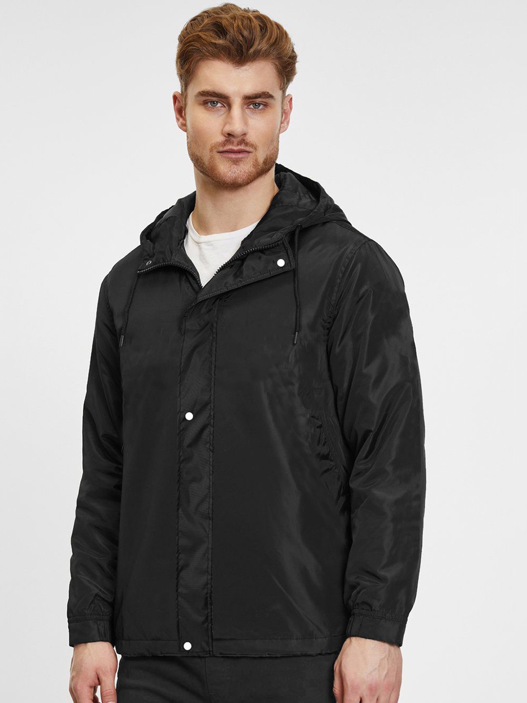 

CAMISON Hooded Rain Jacket, Black