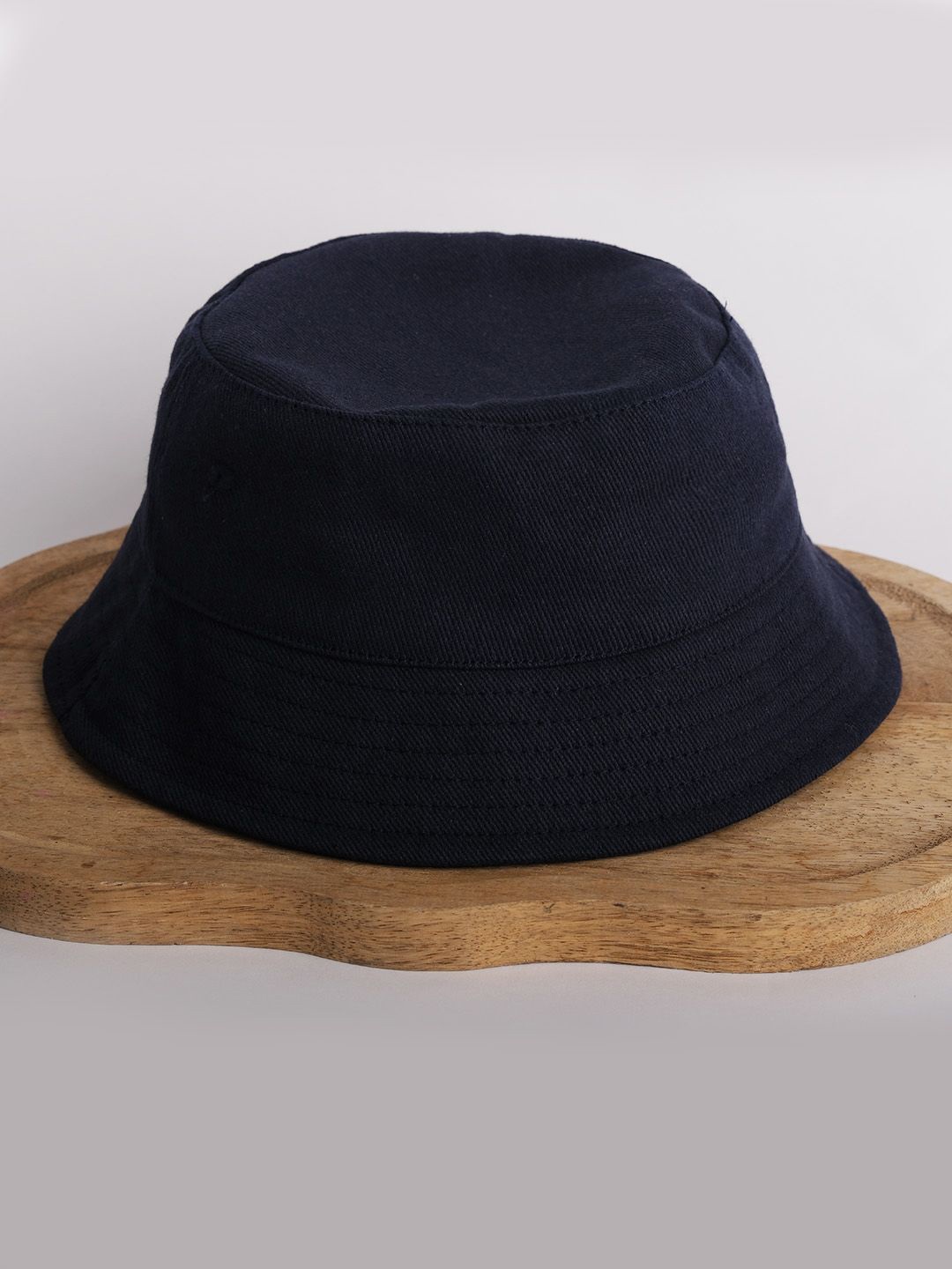 

DukieKooky Kids Navy Blue Solid Bucket Hat