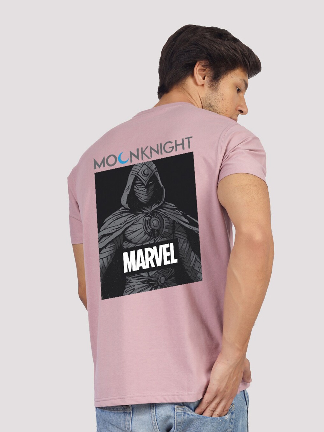 

Greylongg Men Yorksteadd 2076 Marvel Graphic Printed Round Neck T-shirt, Purple