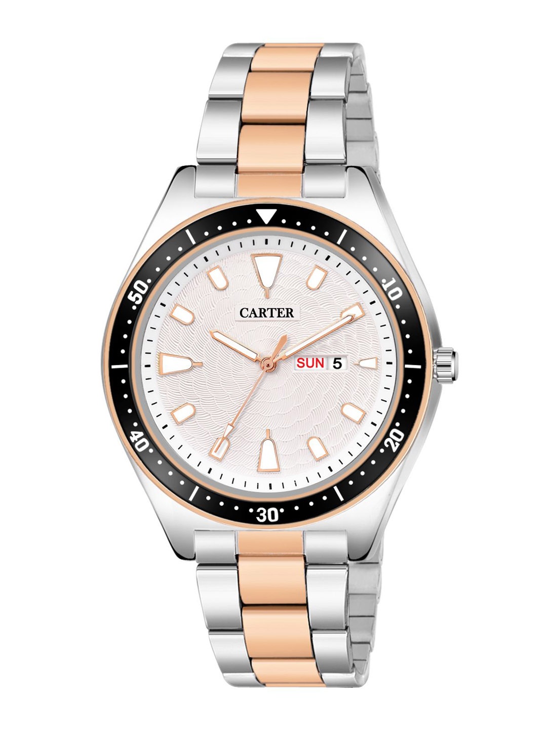 

Sandy D Carter Men Dial & Stainless Steel Bracelet Style Straps Analogue and Digital Watch, Silver