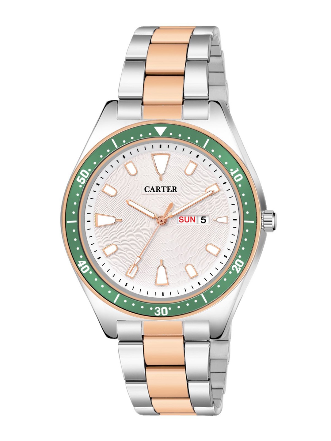 

Sandy D Carter Men Embellished Dial & Stainless Steel Bracelet Style Straps Digital Watch Sandy D, Silver