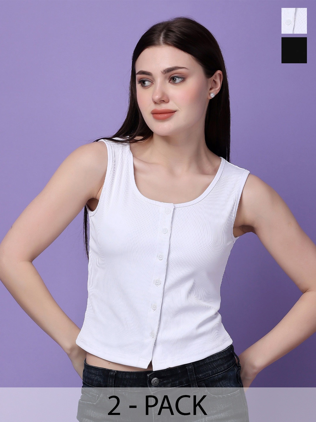 

Bitterlime Cotton Top, Black