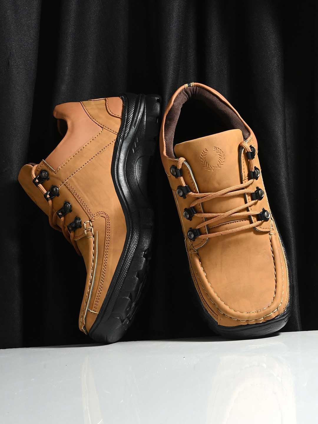 

Layasa Men Lace Up Regular Boots, Tan