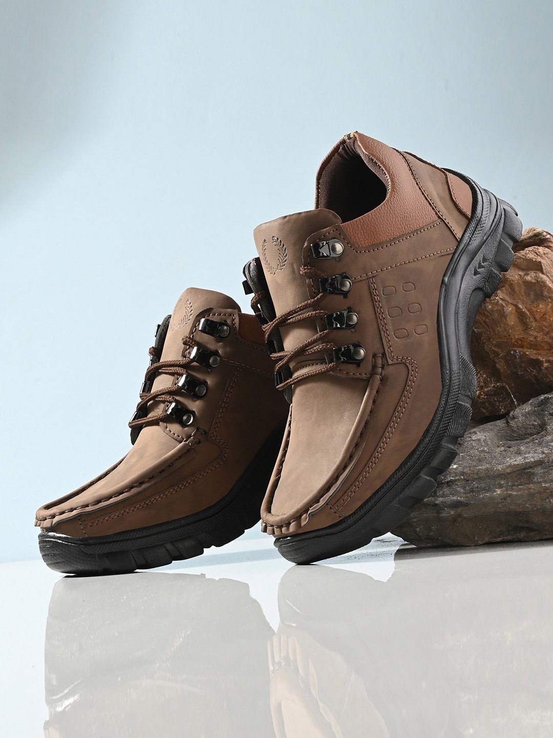 

Layasa Men Lace Up Casual Boots, Brown