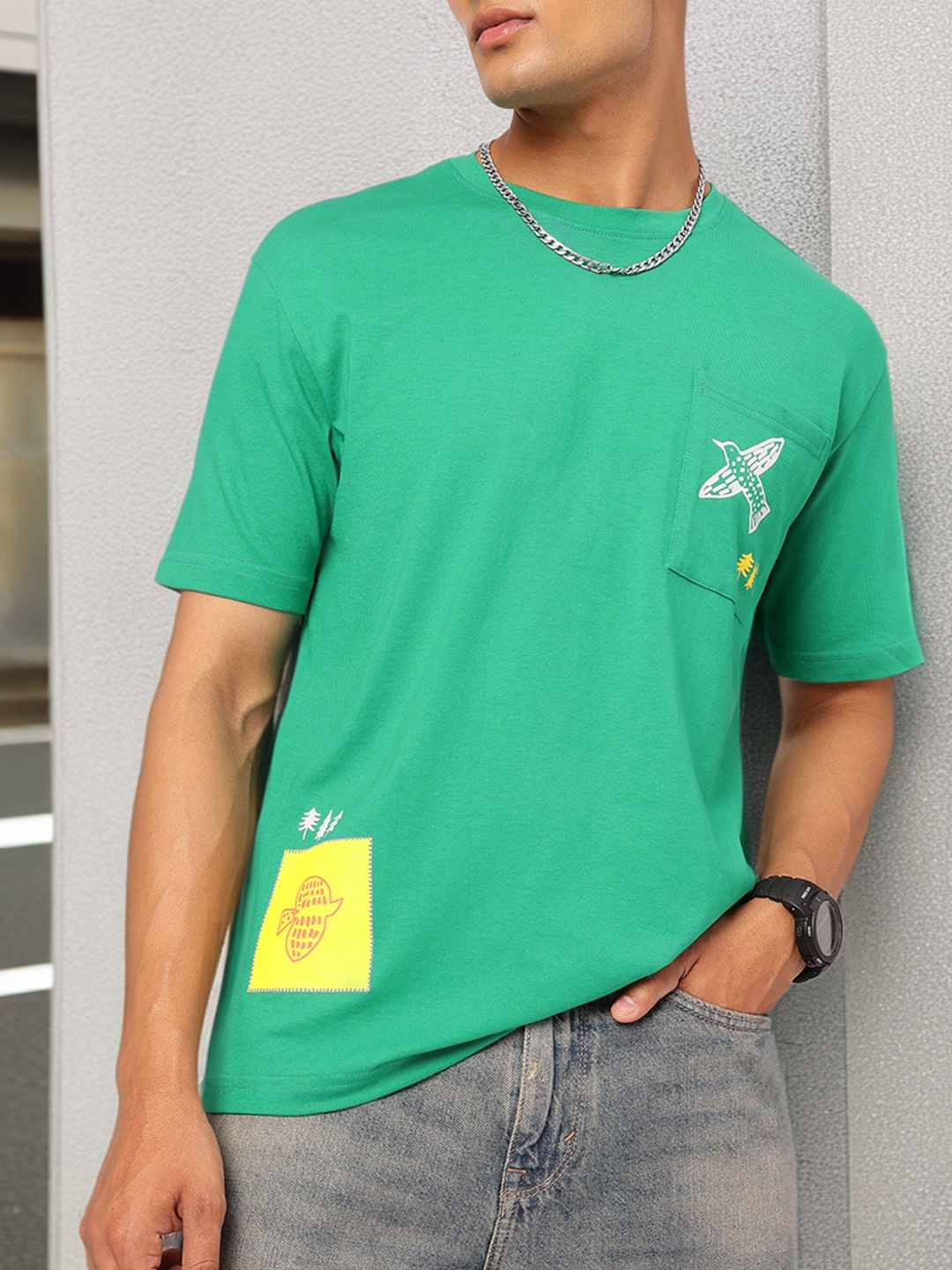 

Kook N Keech Vibe Check Relaxed Tee, Green