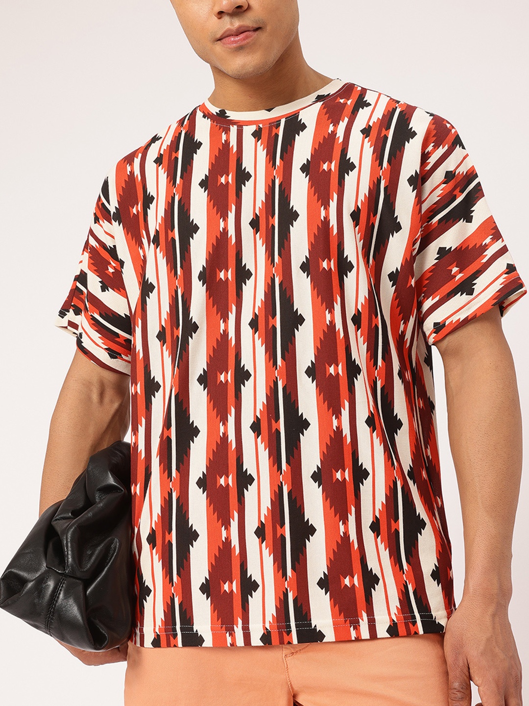 

Kook N Keech Staycation Basics Printed Pure Cotton T-shirt, Orange