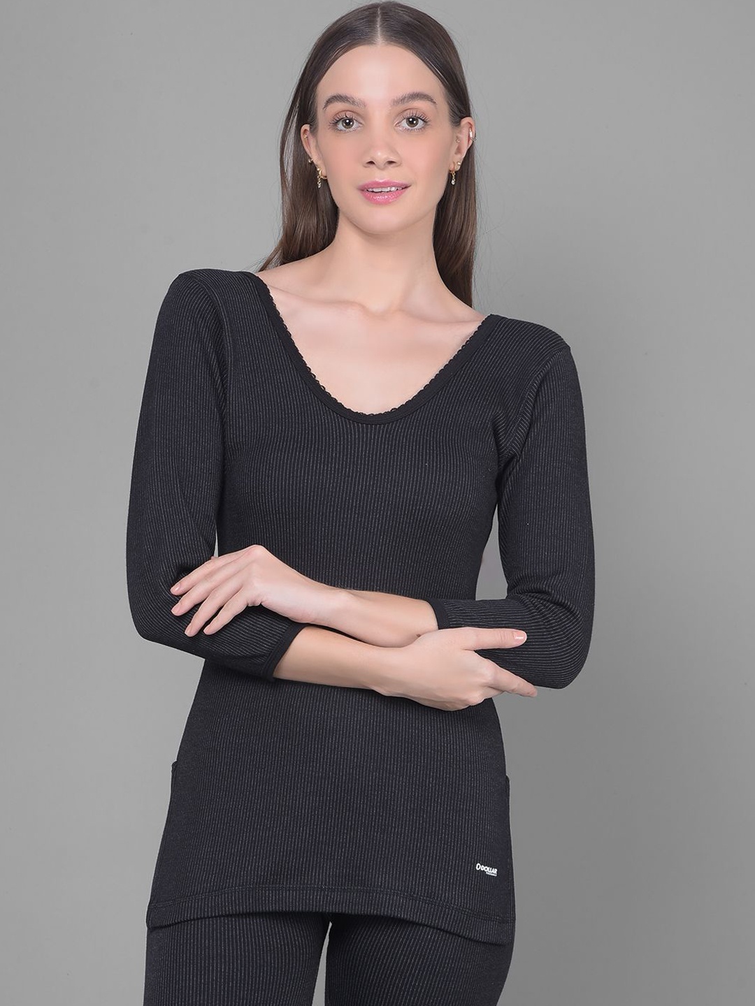 

Dollar Ultra Women Cotton Thermal Tops, Black