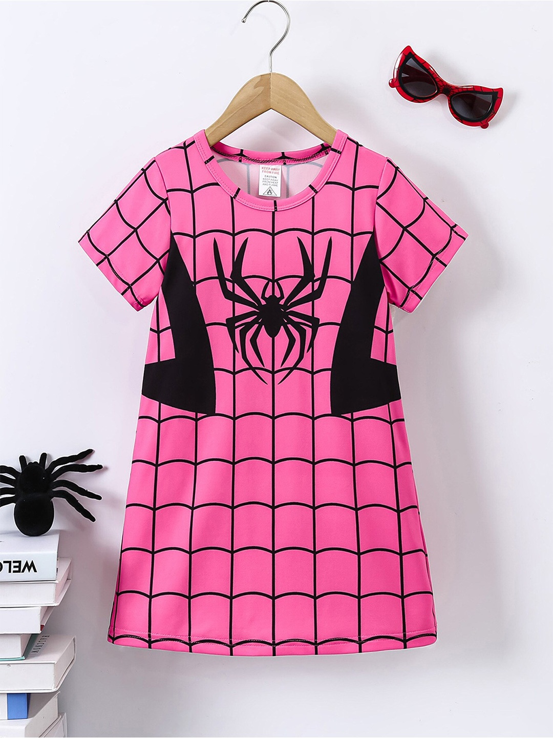 

StyleCast x Revolte Girls Checked Fit & Flare Dress, Pink