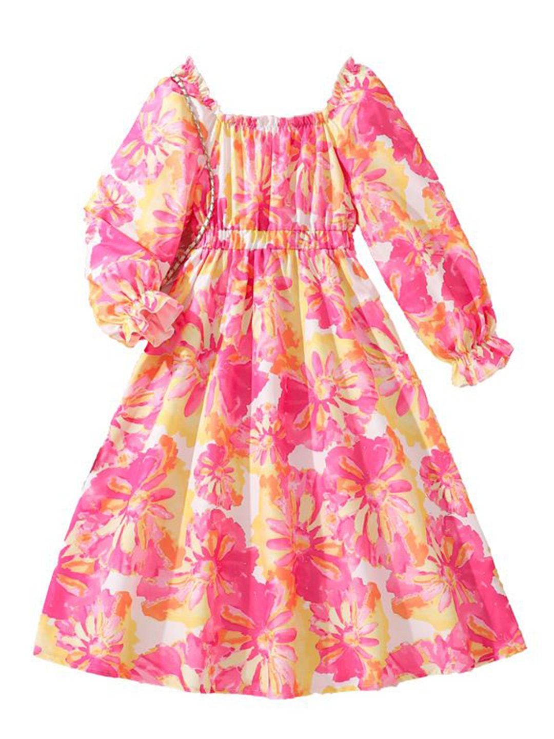 

StyleCast x Revolte Floral Print Fit & Flare Dress, Pink