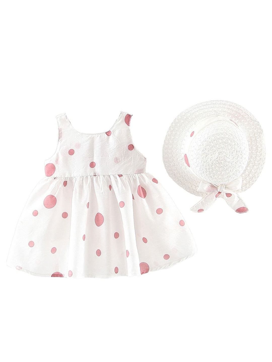 

StyleCast x Revolte Polka Dot Print Fit & Flare Dress with Bow, White