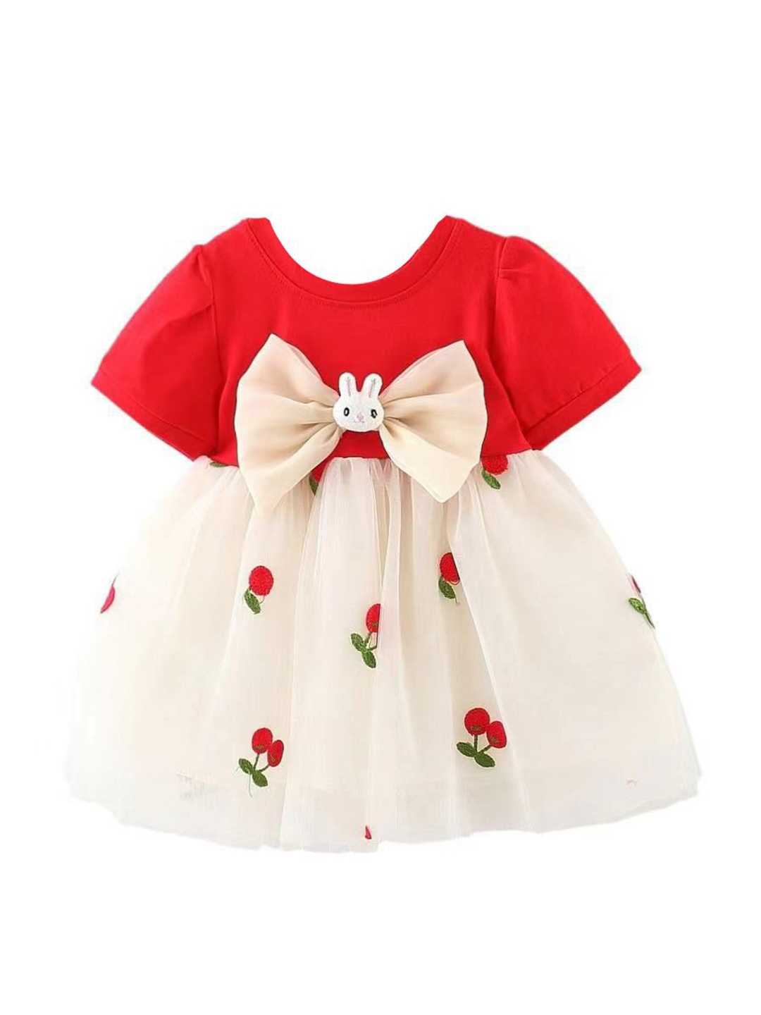 

StyleCast x Revolte Printed Fit & Flare Dress, Red