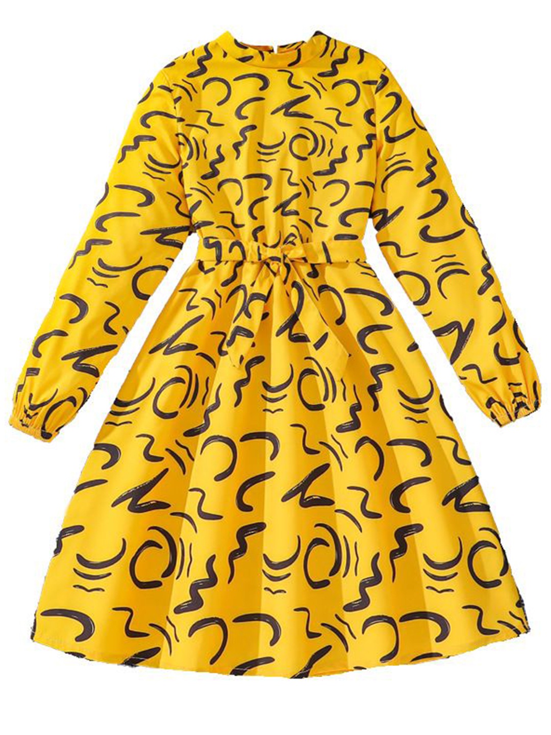 

StyleCast x Revolte Girls Conversational Print Fit & Flare Dress, Yellow