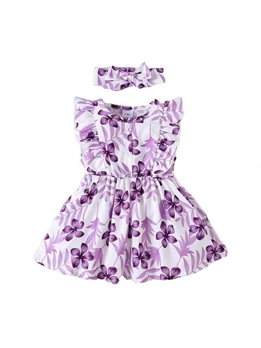 

StyleCast x Revolte Girls Floral Print Fit & Flare Dress, Purple