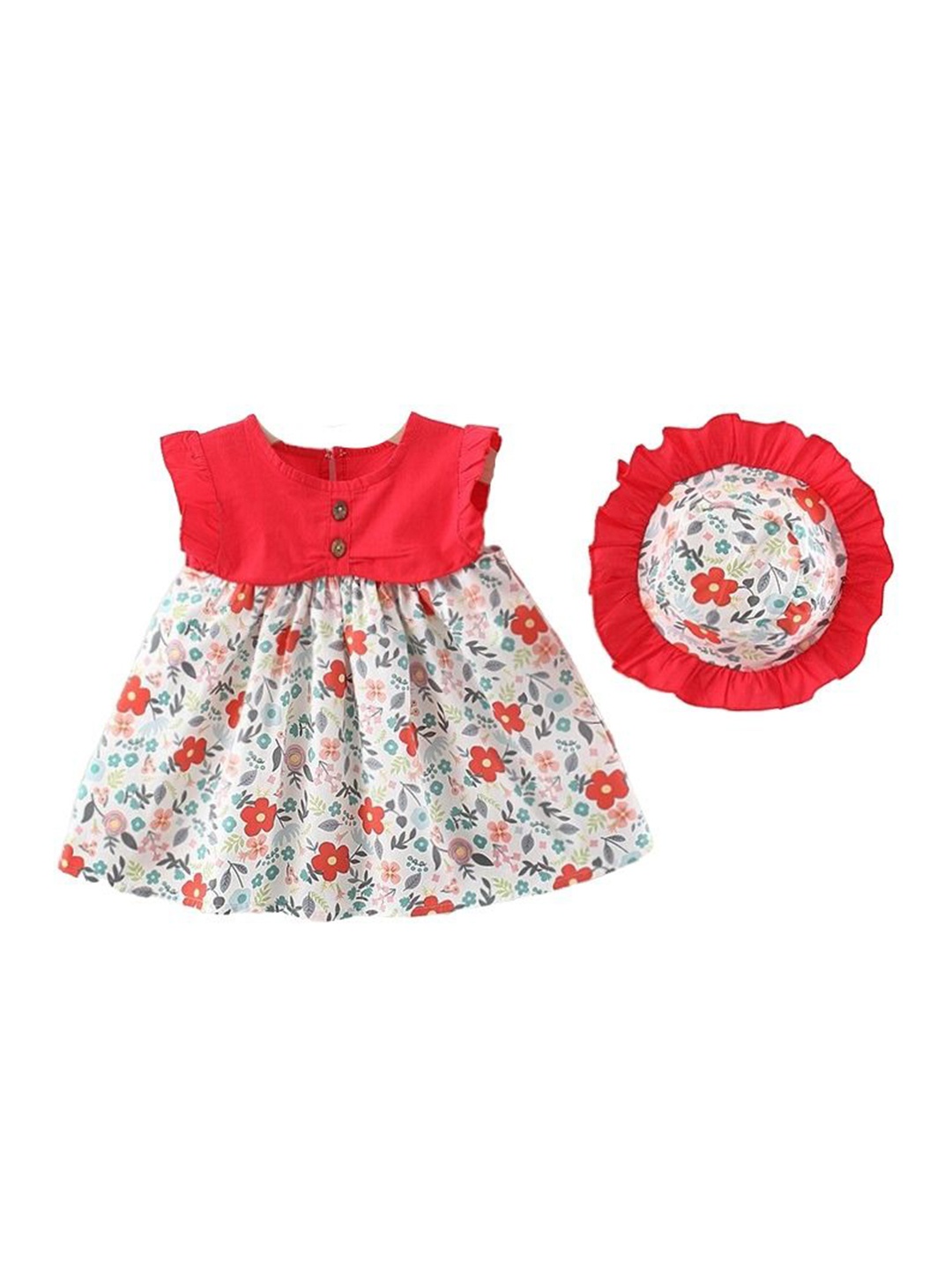 

StyleCast x Revolte Floral Fit and Flare Dress, Red