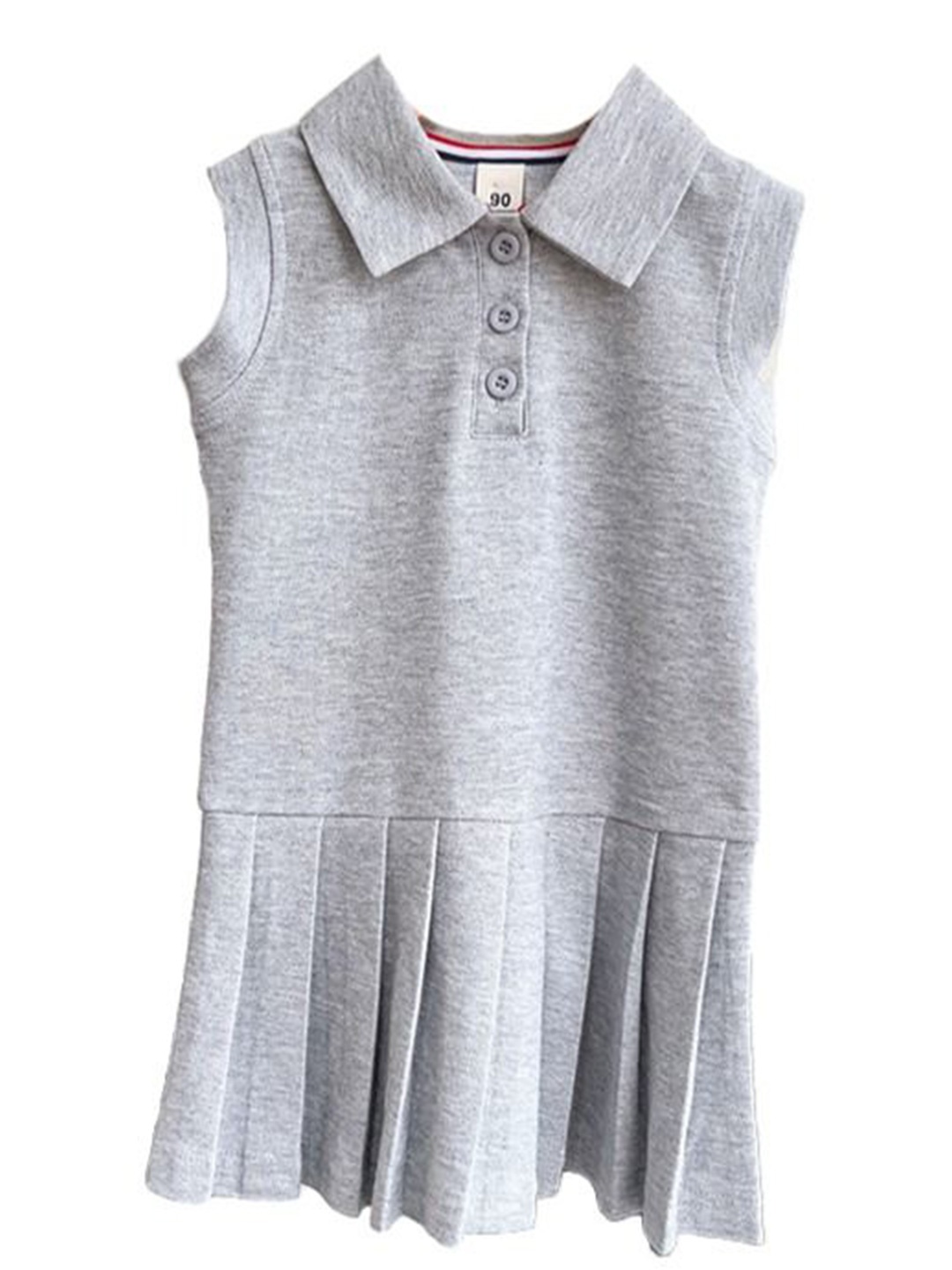 

StyleCast x Revolte Women Shirt Collar Drop-Waist Dress, Grey