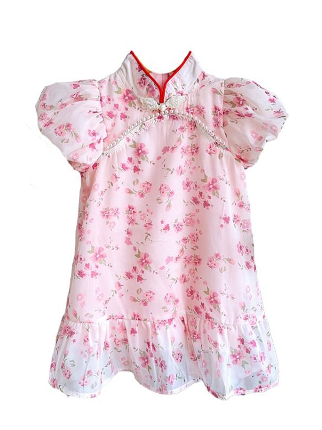 

StyleCast x Revolte Floral Print A-Line Dress, Pink