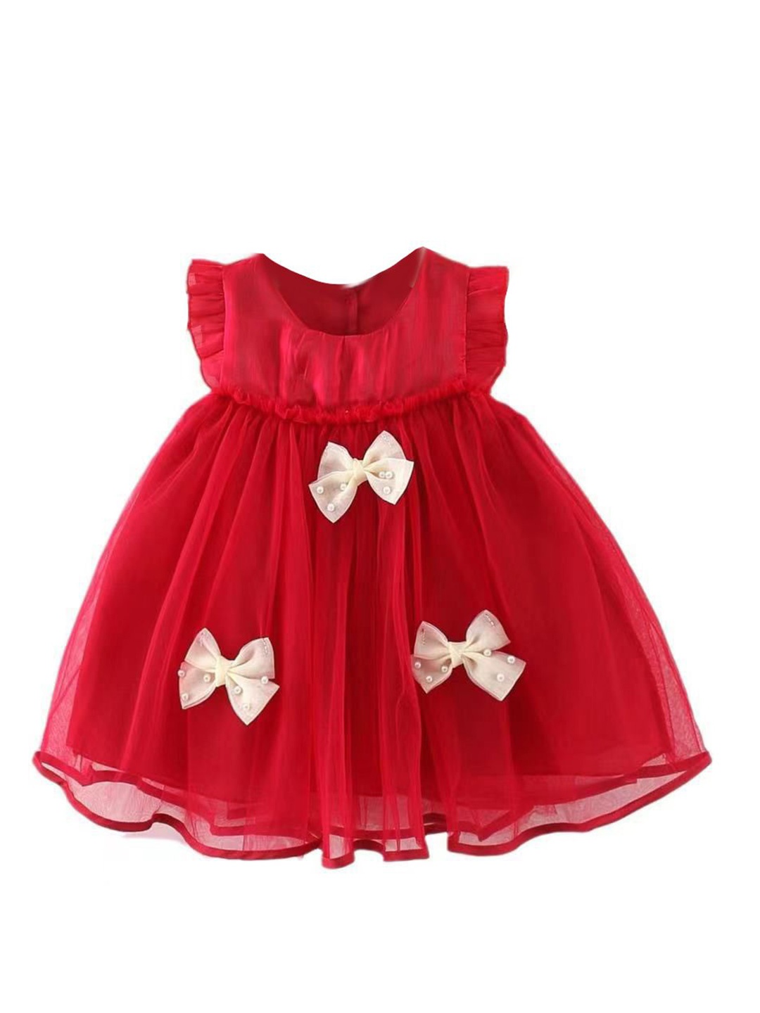 

StyleCast x Revolte Girls Fit & Flare Dress, Red