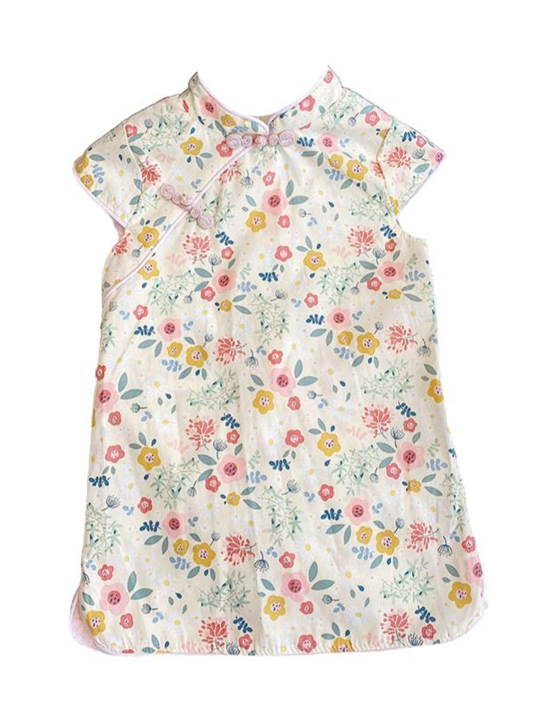 

StyleCast x Revolte Floral Print A-Line Dress, Off white