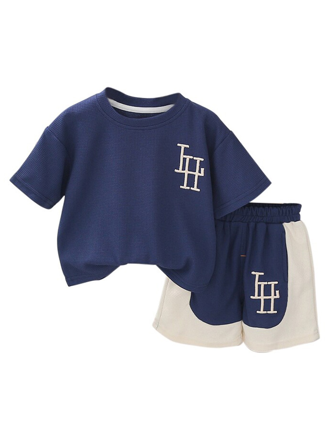 

StyleCast x Revolte Boys Blue & White Shirt with Shorts