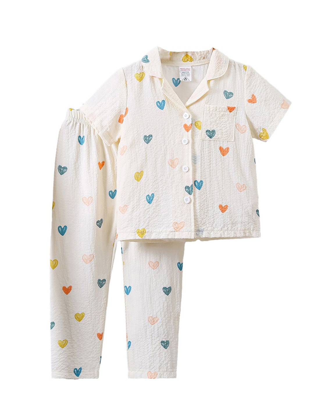 

StyleCast x Revolte Girls Printed Shirt With Short, Beige