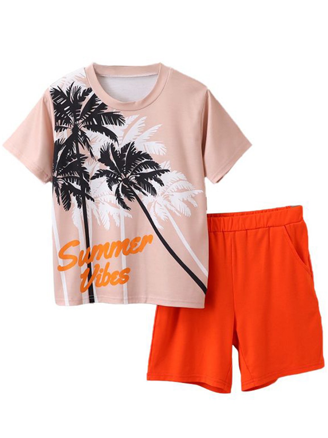 

StyleCast x Revolte Boys Printed T-shirt With Short, Orange