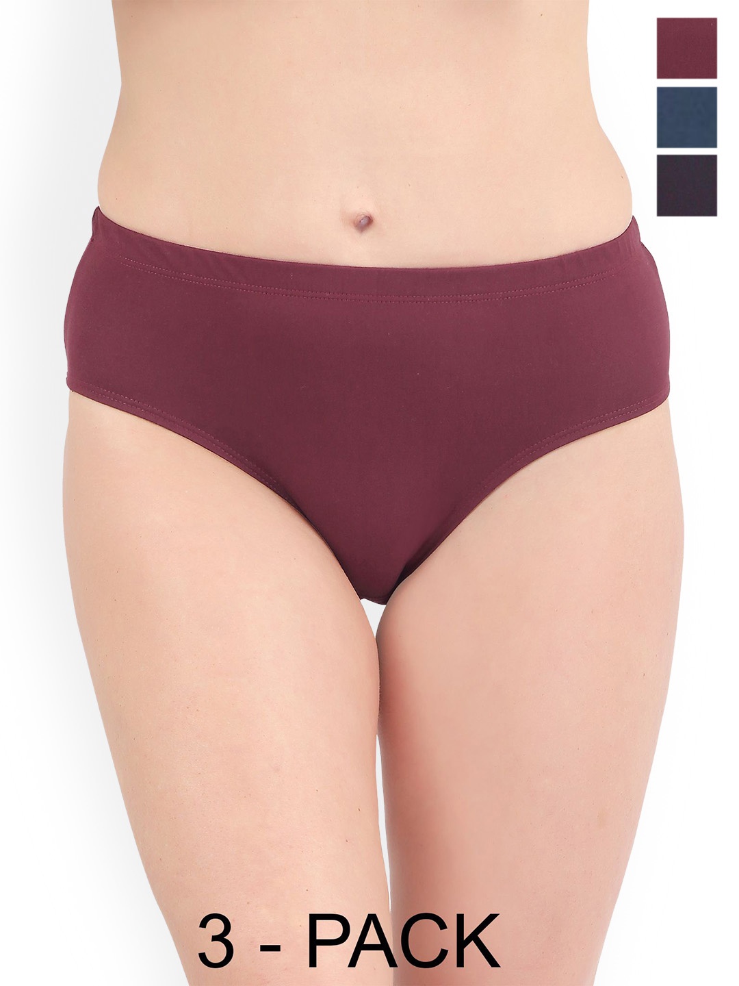 

Bruchi CLUB Pack Of 3 Assorted Pure Cotton Hipster Briefs