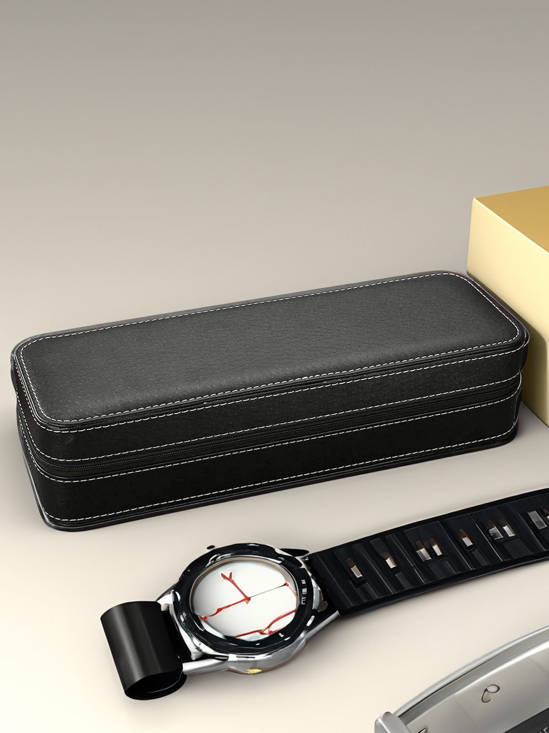 

Aura Black Water Resistant Leather Separator Organiser