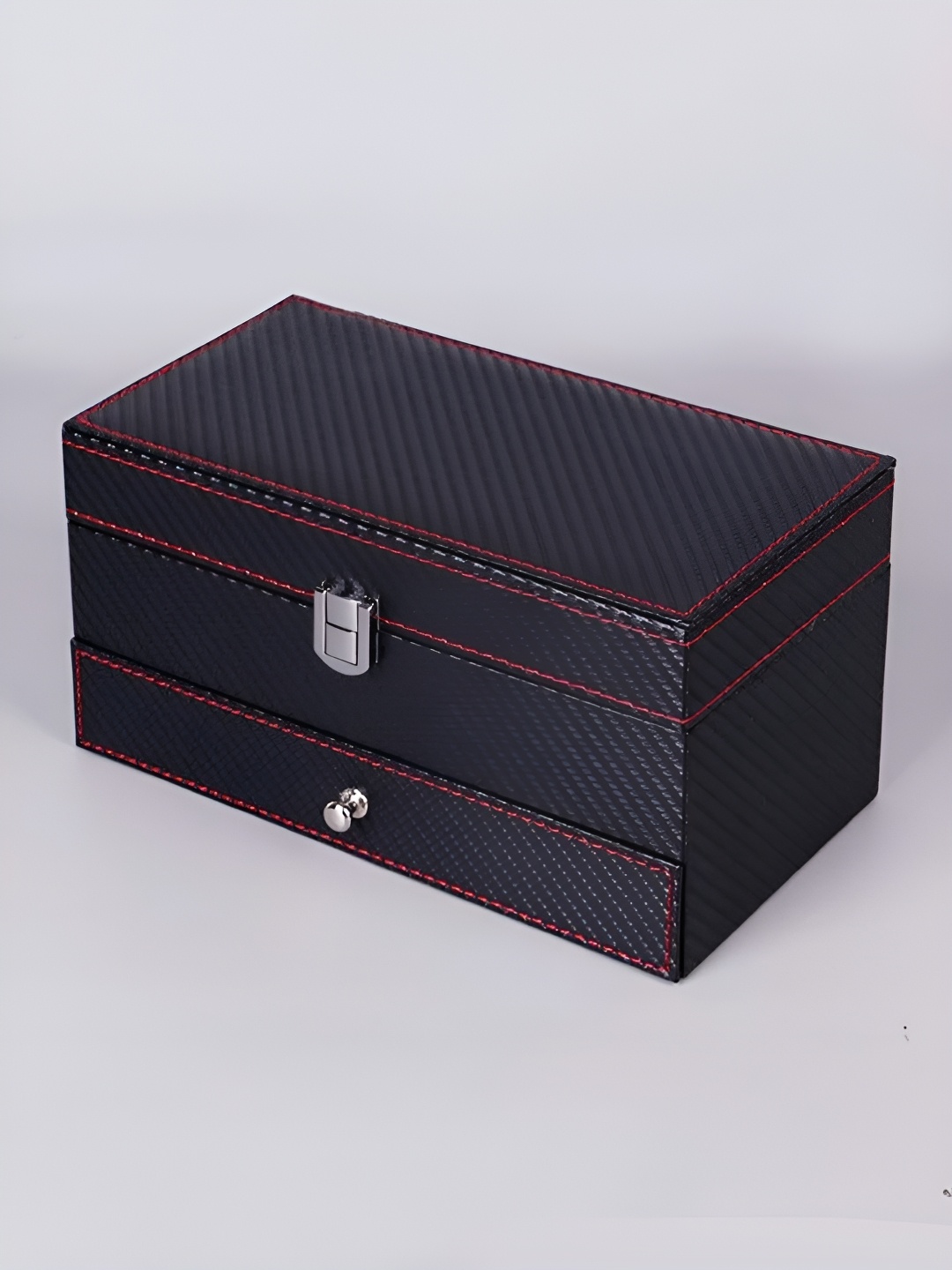 

Aura Black Water Resistant Watch Accessory Organiser Box