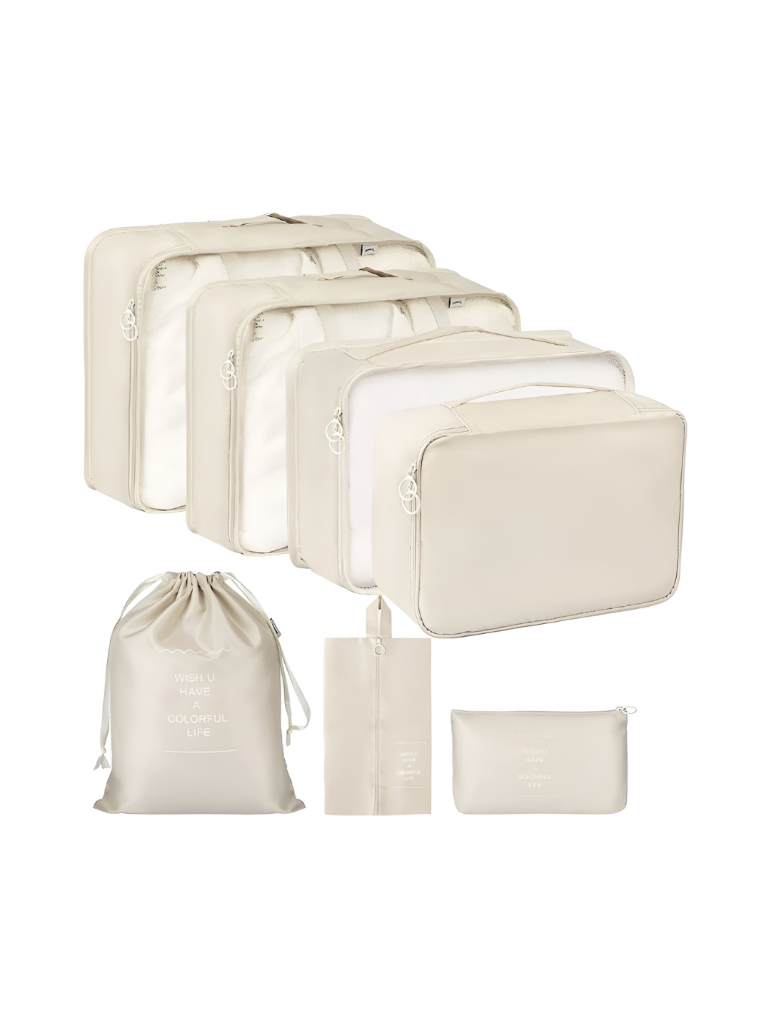 

Aura Cream 6 Pieces Water Resistant Multi-Utility Organisers