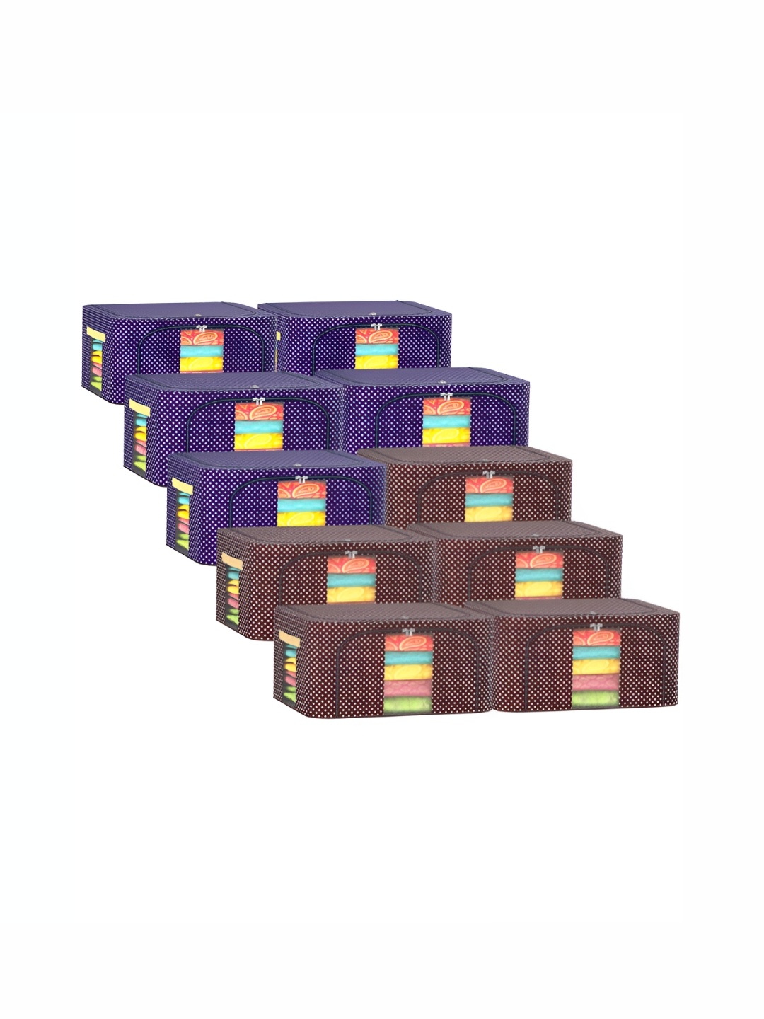 

Kuber Industries Blue 10 Pieces Regular Drawer Organisers
