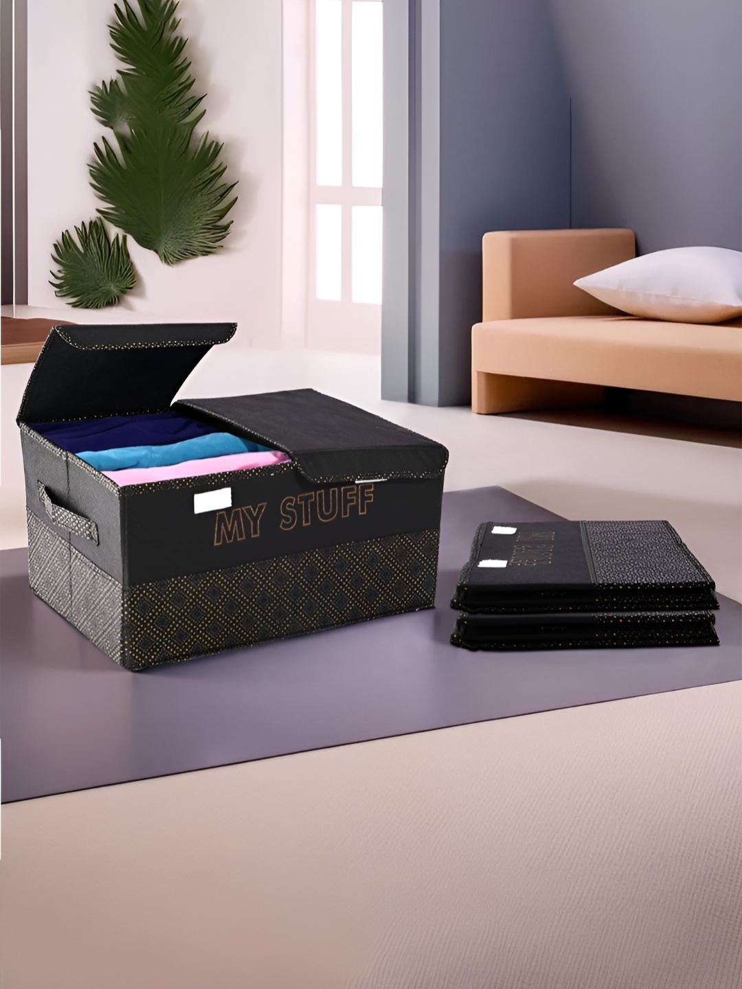

Kuber Industries White 3 Pieces Regular Drawer Organisers