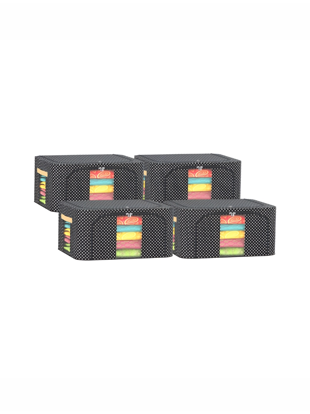 

Kuber Industries Black 4 Pieces Regular Drawer Organisers