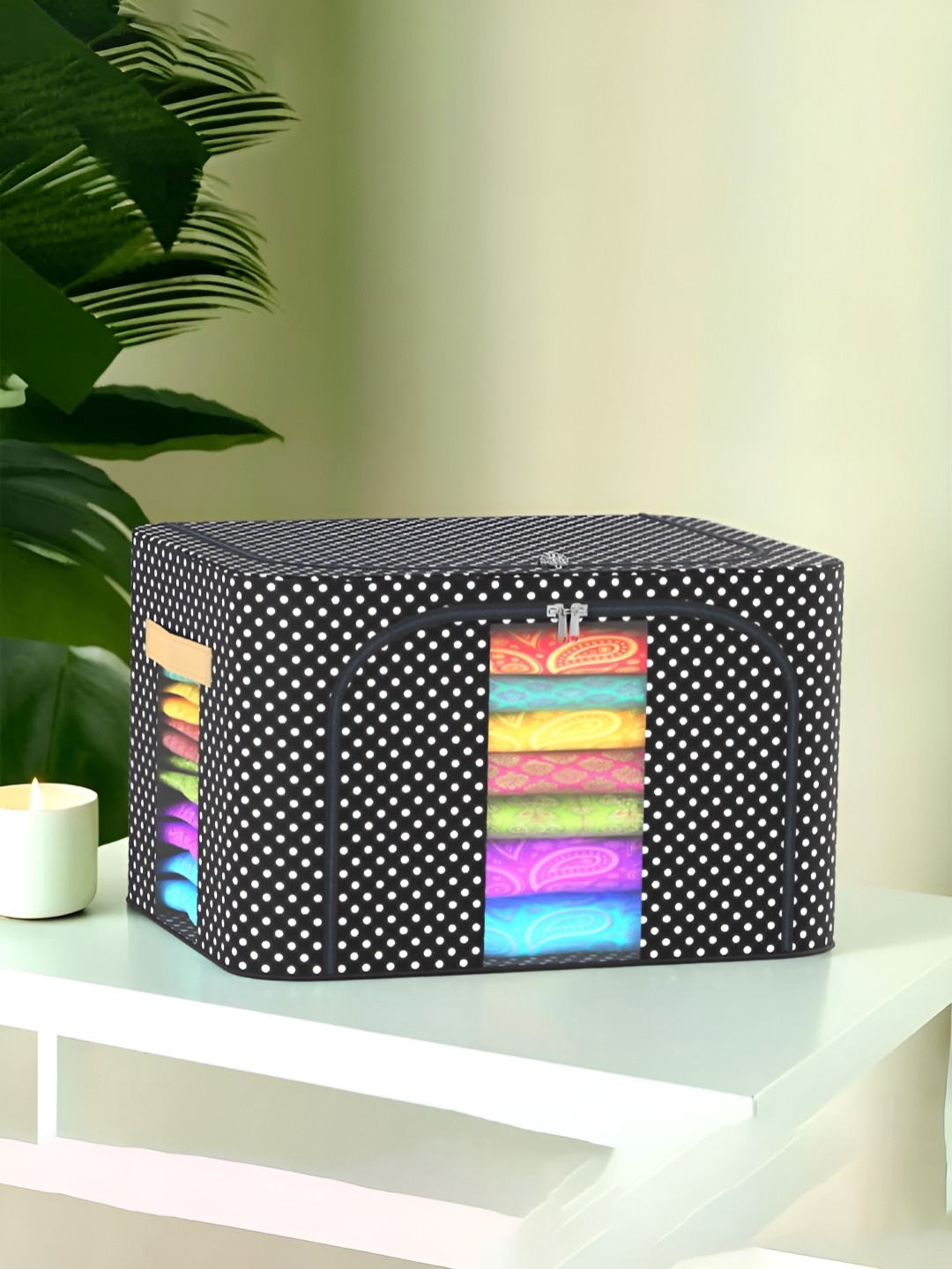

Kuber Industries Black & White Printed Water Proof Drawer Organisers