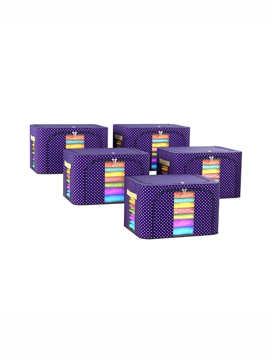 

Kuber Industries Blue 5 Pcs Regular Drawer Organisers