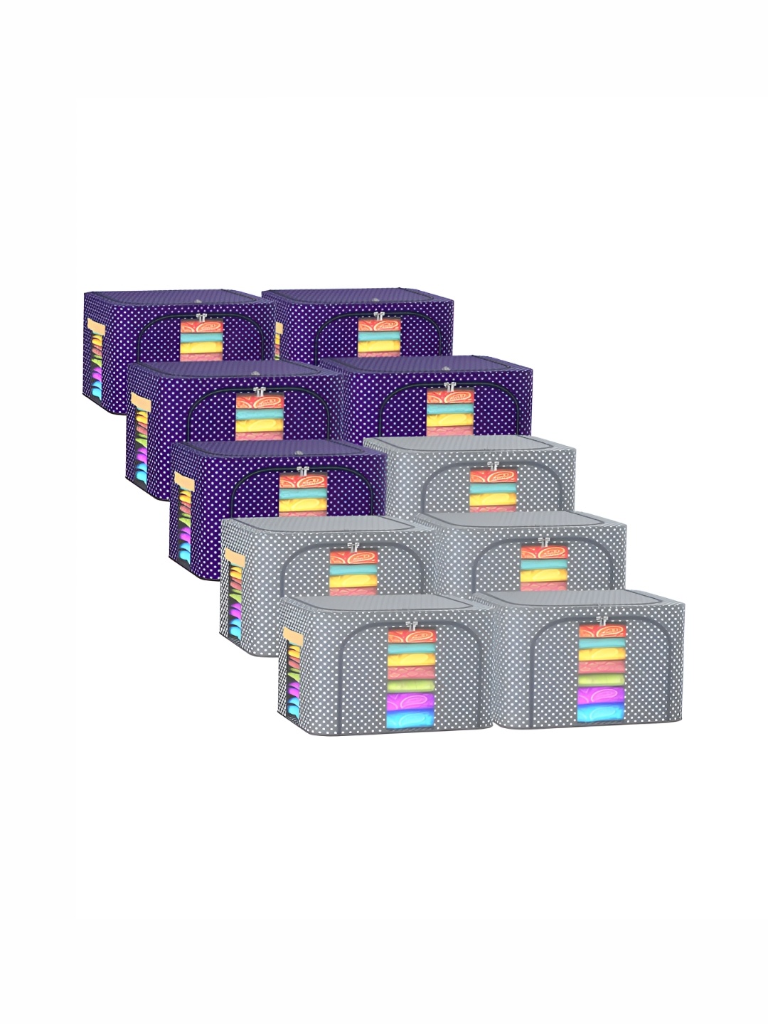 

Kuber Industries Blue 10 Pieces Regular Drawer Organisers