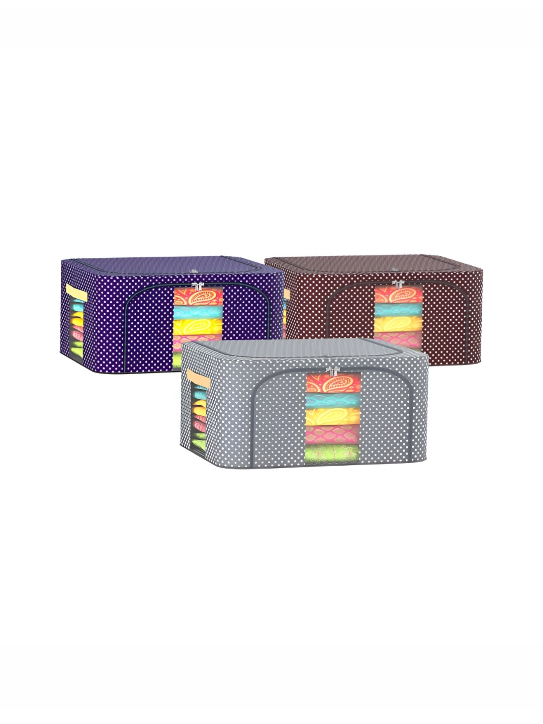 

Kuber Industries Blue 3 Pieces Regular Drawer Organisers
