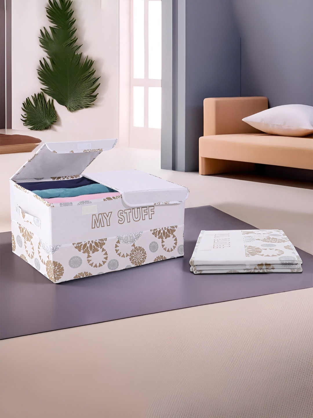 

Kuber Industries White 2 Pieces Regular Drawer Organisers