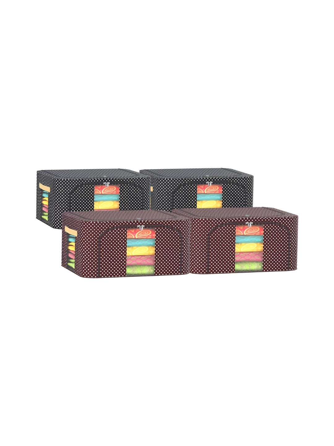 

Kuber Industries Black 4 Pieces Regular Drawer Organisers