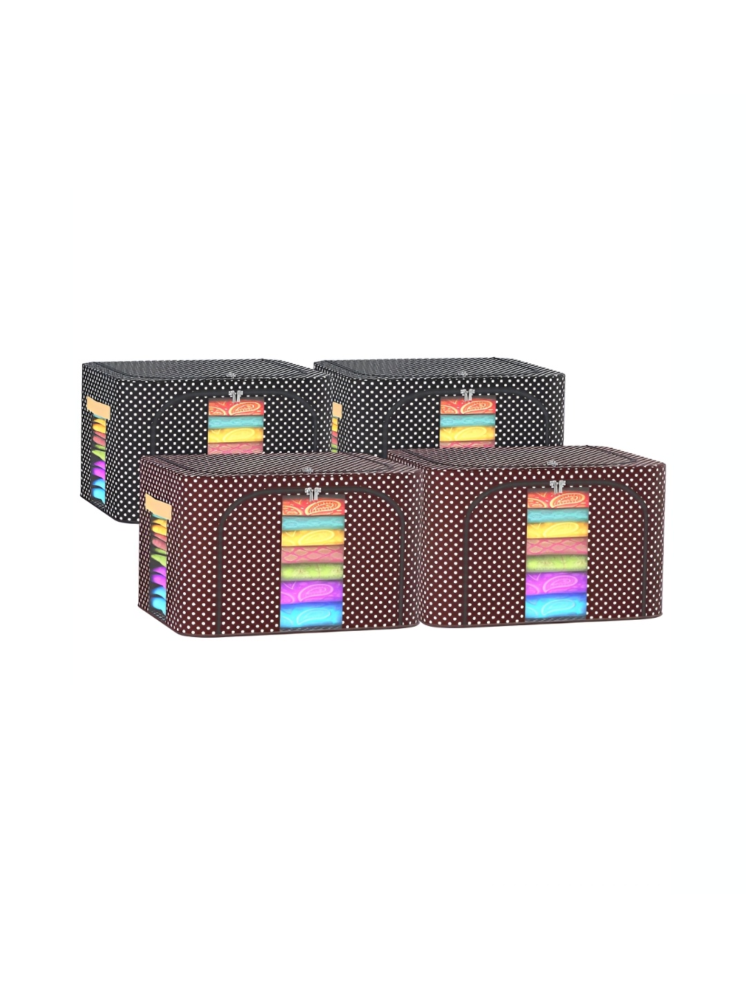 

Kuber Industries Black 4 Pieces Regular Drawer Organisers
