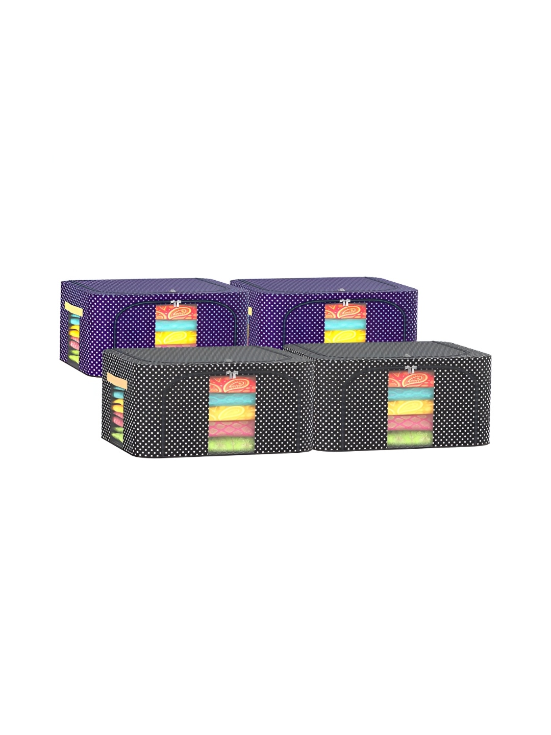 

Kuber Industries Blue 4 Pieces Regular Drawer Organisers