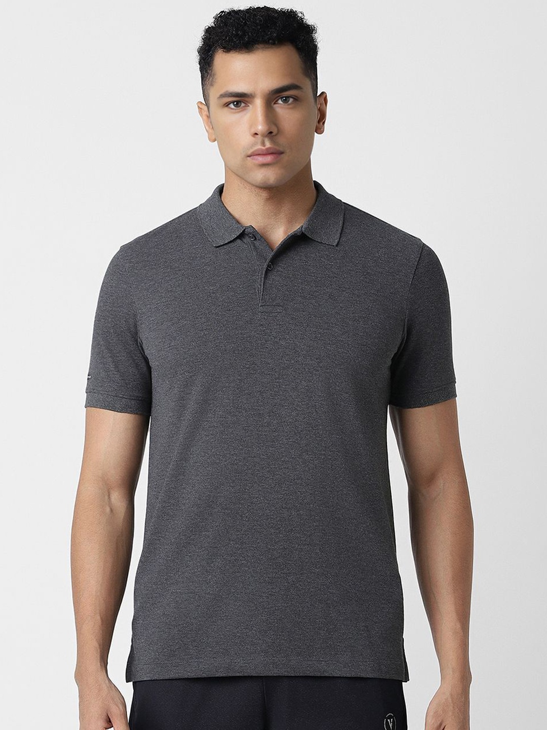 

Van Heusen Flex Men Solid Polo Collar T-shirt, Grey