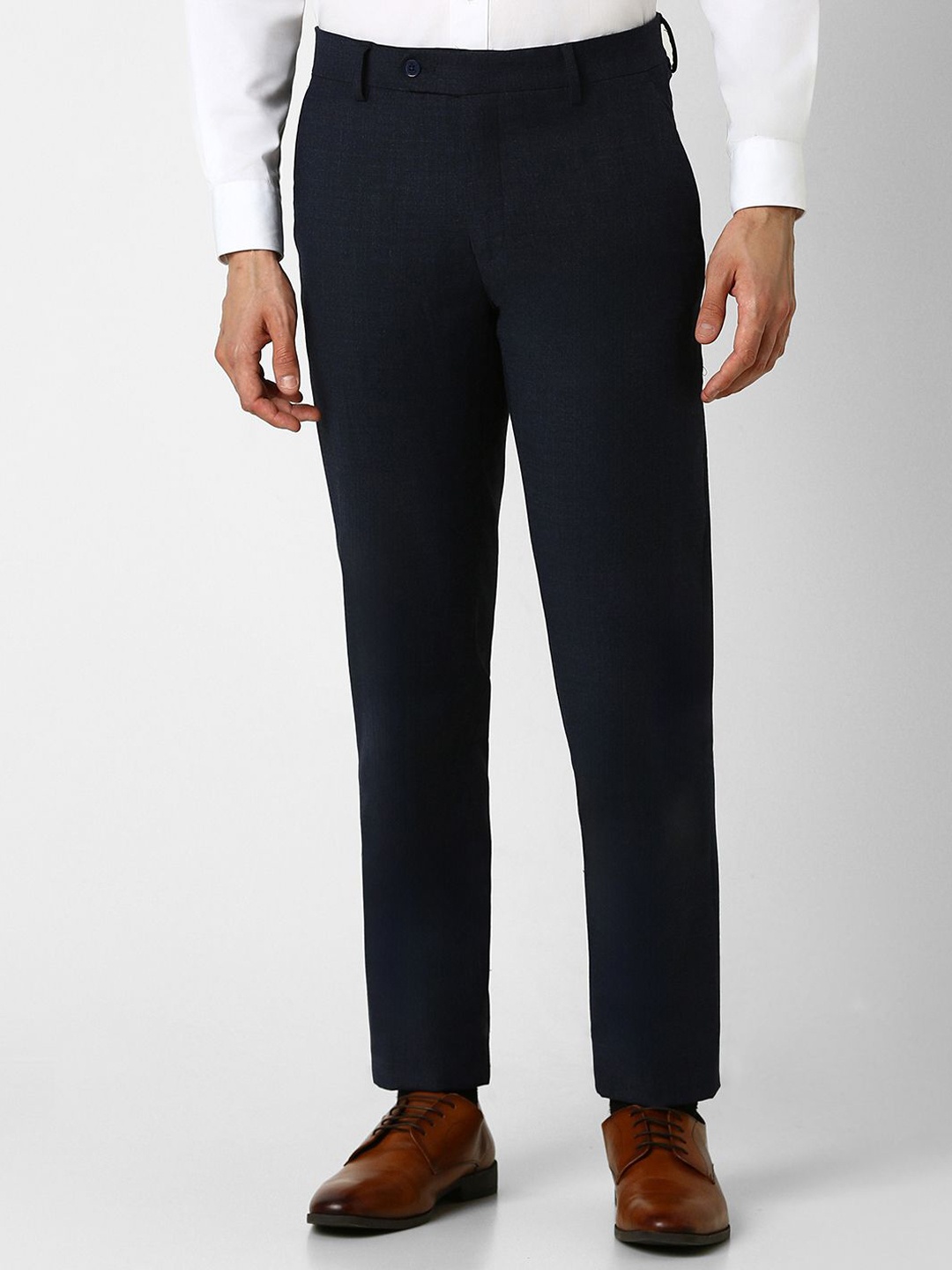 

Van Heusen Men Slim Fit Trousers, Navy blue