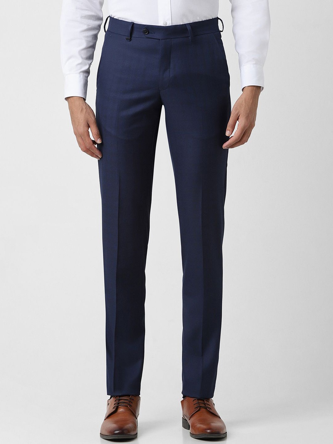 

Van Heusen Men Slim Fit Trousers, Navy blue